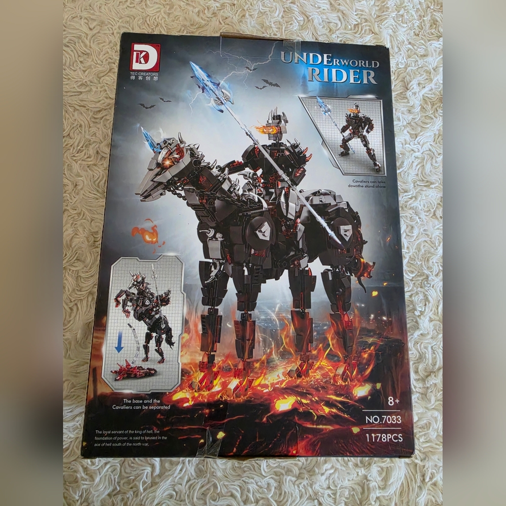 Black Fiery Rider Building Set - 1178 PCS